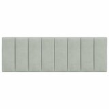  Jastuk za uzglavlje Hanko svjetlosivi 137 cm baršunasti | Eponuda.com
