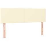 Krevet s oprugama i madracem krem 140x200 cm od umjetne kože | shoptok.hr