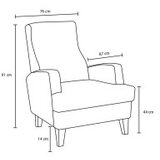 Atelier Del Sofa fotelja kana grey