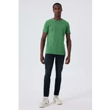 Lee Cooper Men's Twingos 6 Pique O Neck T-Shirt Green