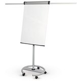 Maul stojalo za liste papirja, z okroglo nogo, višina table 970 mm, belo | Shoptok.si