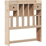 vidaXL Knjižna postelja brez vzmetnice bela 75x190 cm trdna borovina | Shoptok.si