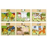 Woodyland Lesena sestavljanka Domače živali | Shoptok.si