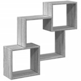 Maison Chic Stenska omarica - Zidna omarica 78x18x71 cm siva sonoma inženirski les iu955, (22063322) | Shoptok.si