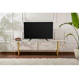 Hanah home TV polica Serenity Fressia Marble Gold