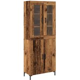  Highboard 2 pcs Staro drvo 69,5 x 34 x 180 cm Konstruirano drvo | shoptok.hr