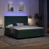  s opruga kutije Tamnozelena 180 x 200 cm Baršun | shoptok.hr