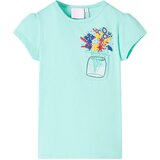 vidaXL Dječja majica svijetla boja mente 128 | shoptok.hr