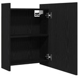  Kupaonski ormar s ogledalom Crni hrast 62,5 x 20,5 x 64 cm | shoptok.hr