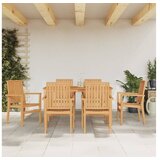 vidaXL 7-dijelni vrtni blagovaonski set od masivne tikovine | shoptok.hr