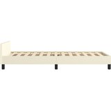  Okvir za krevet s uzglavljem krem 100x200 cm od umjetne kože | shoptok.hr