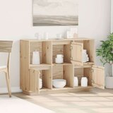 vidaXL Komoda 110,5x35x80 cm trdna borovina | Shoptok.si