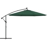  Konzolni suncobran s LED svjetlima i metalnom šipkom 350 cm | shoptok.hr