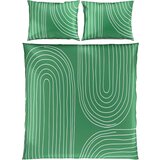 Esposa obojestranska posteljnina 200/200 cm saten žadasto zelena | Shoptok.si