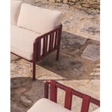 Kave Home Rdeča/bež aluminijasta vrtna garnitura za 4 osebe Omala – | Shoptok.si