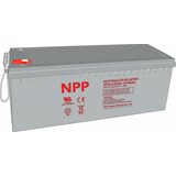 NPP NPG12V-200Ah, gel battery, C20=200AH, T16, 522x238x218x222, 52,8KG, light grey 43880 cene