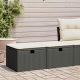 vidaXL 2-dijelni set vrtnih sofa s jastucima crni od poliratana bagrem Cijene