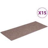  Prostirke za stepenice samoljepljive 15 kom 60x25 cm svijetlosmeđe pravokutne | shoptok.hr