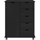 Gležnji kabinet Črna 63,5 x 39 x 79 cm Masivno borovo les, (5000232434) | Shoptok.si