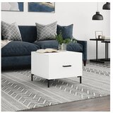 vidaXL Klubska mizica bela 50x50x40 cm inzenirski les | Shoptok.si