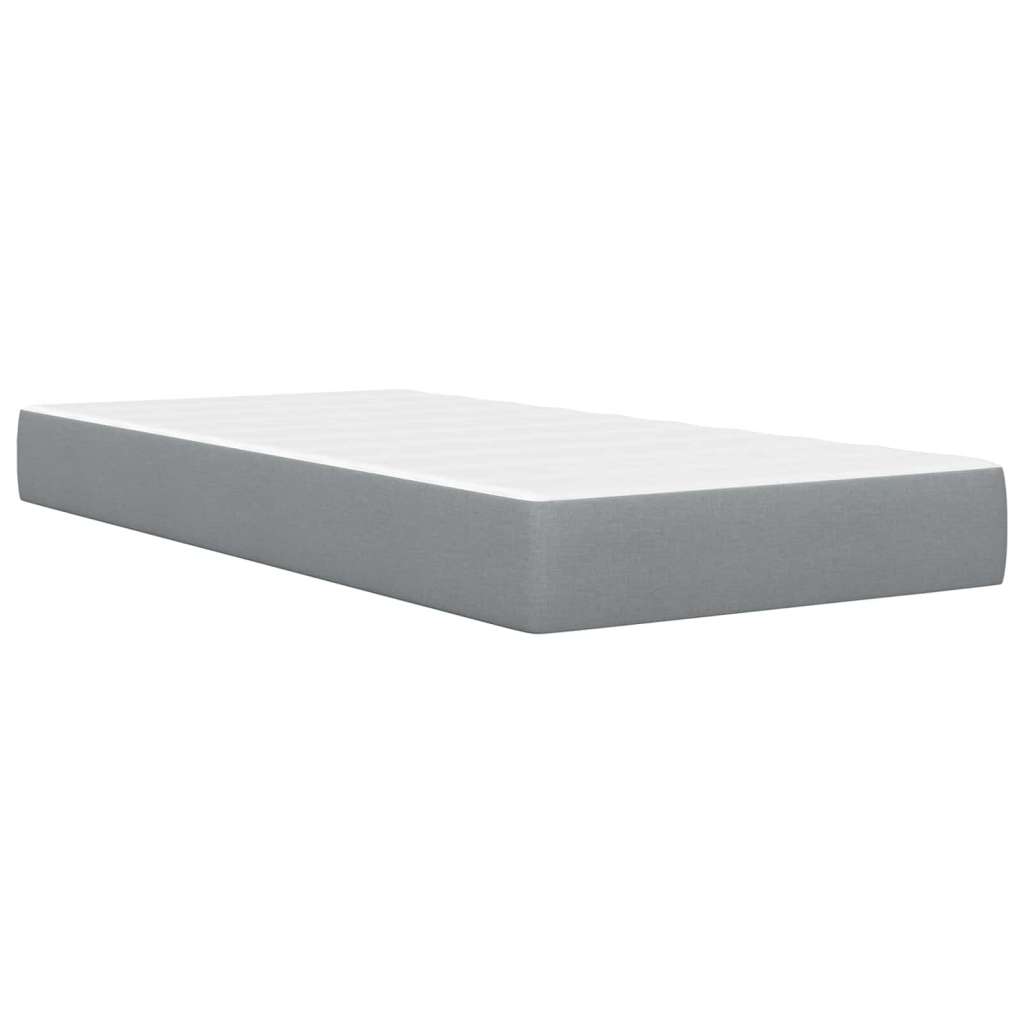  Okvir za krevet Svijetlo siva 90 x 200 cm Poliester - Svjetlosiva 90 x 200 cm | shoptok.hr