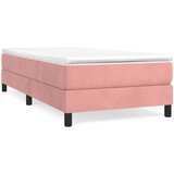 The Living Store Posteljni okvir roza 100x200 cm žamet - Box Spring Posteljni Okvir, (21488289) | Shoptok.si