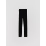 Reserved Pletene legginsice s viskozom - crno | shoptok.hr