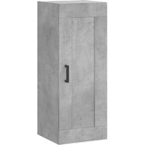  Visoka komoda siva betona 34,5x34x180 cm od konstruiranog drva Slike