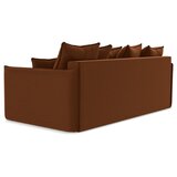 Makamii Žametna raztegljiva/s prostorom za shranjevanje sedežna garnitura v barvi terakote 225 cm Hula – | Shoptok.si