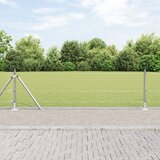 vidaXL varjena žična ograja z 13 flanged stebri 0.6x100 m pocinkano jeklo Cene