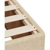 vidaXL Box spring postelja z vzmetnico krem 180x200 cm blago, (21305329) | Shoptok.si