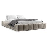 Maison de Rêve Bež tapecirani bračni krevet s prostorom za odlaganje s podnicom 180x200 cm Aruba L – | shoptok.hr