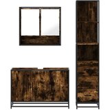  3-dijelni set kupaonskog namještaja boja hrasta drveni | shoptok.hr