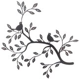 Signes Grimalt Kipci in figurice Stenski Ornament Drevesne Veje S Pticami Črna | Shoptok.si