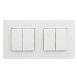 Legrand 2x dvostruki prekidač br. 5 sa okvirom NILOE STEP beli Cene