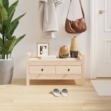 The Living Store Klop za predsobo 80x40x43 cm trdna borovina - Klop Za Predsobo, (21485973) Cene