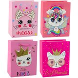  Paper Gift Bag Kittens Glitter Pink 23 x 18 x 10.5 cm Cene