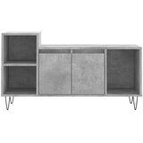 TV ormarić boja betona 100x35x55 cm od konstruiranog drva | Eponuda.com