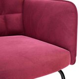 vidaXL stolica za ljuljanje s osloncem za noge boja vina baršunasta | shoptok.hr