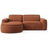 Makamii Kutna garnitura od šenila boja terakote (s lijevim kutom/s ležaljkom) Omao – | shoptok.hr