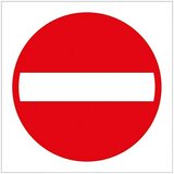 Pickup Samolepilni listki (Motiv: Prehod prepovedan, Do x Š: 140 x 140 mm) | Shoptok.si