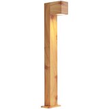 QAZQA Moderna zunanja talna svetilka aluminijasta z lesnim potiskom 65 cm IP44 - Baleno | Shoptok.si