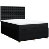 Maison Chic Box spring posteljni - Vzmetna postelja z vzmetnico črn 140x190 cm blago SL17782, (21883212) | Shoptok.si