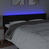  Posteljno vzglavje črno 163x16x78/88 cm blago, (20933440) | Shoptok.si