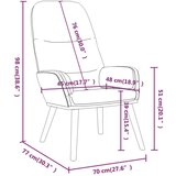 Stolica za opuštanje od tkanine krem | shoptok.hr