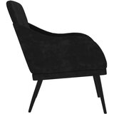  Fotelja crna 63 x 76 x 80 cm baršunasta | shoptok.hr