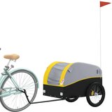  Teretna prikolica za bicikl crno-žuta 45 kg željezna | shoptok.hr