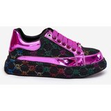 GOE Women's Decorated Sneakers On Platform Black | shoptok.hr