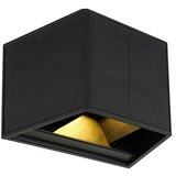 Globo LED solarna zunanja stenska svetilka (Solarna celica, 6 W, Plastika, Topla bela, Črne barve) cene