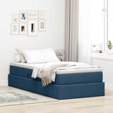  Krevet s madracem i skladištem Plava 90 x 190 cm Poliester | shoptok.hr
